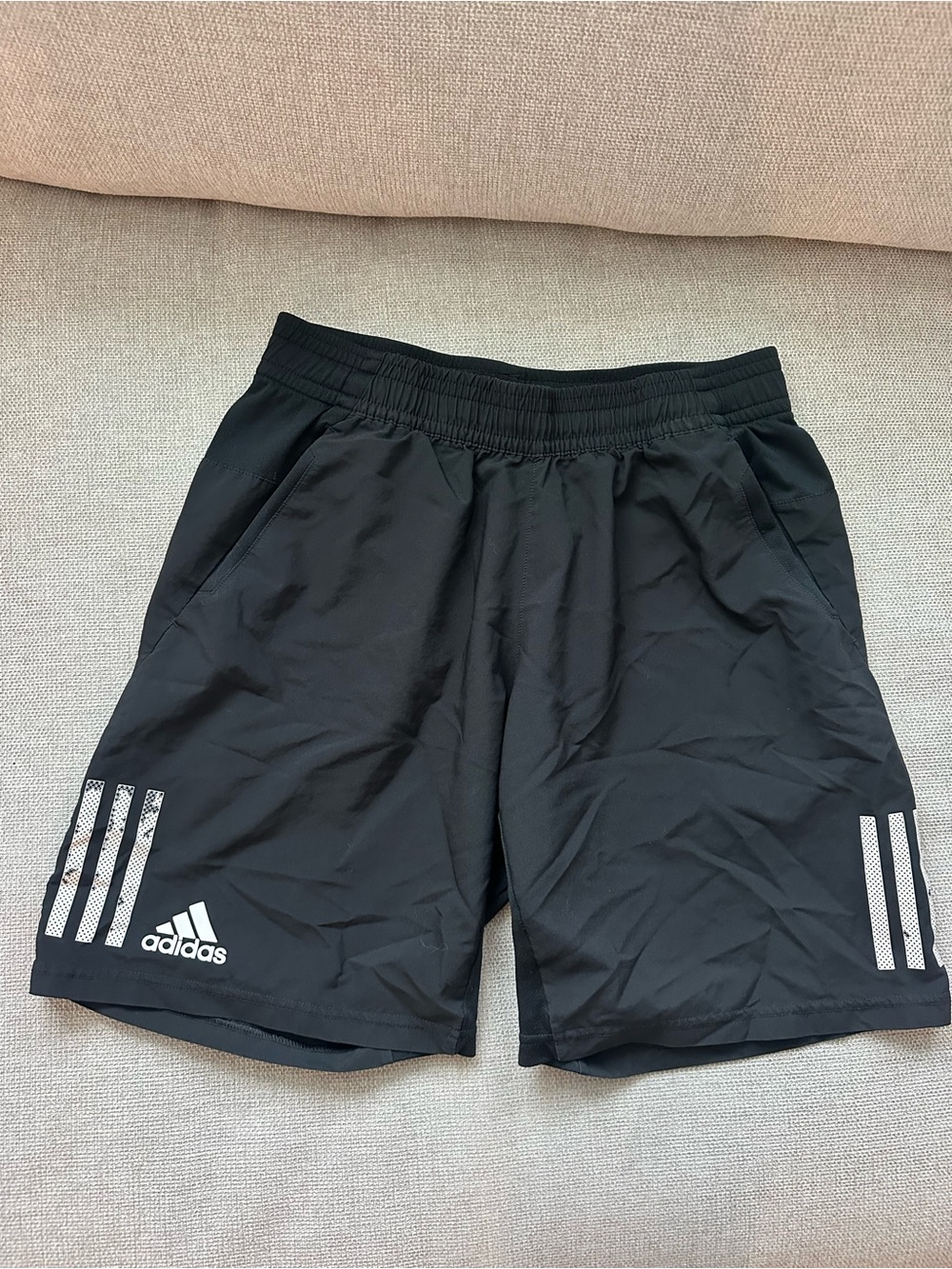 Adidas Athletic Shorts with Three-Stripes